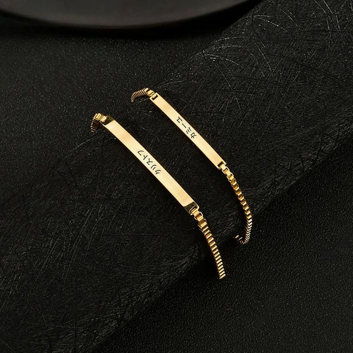 Bracelet Gourmette Japonais Personnalisé