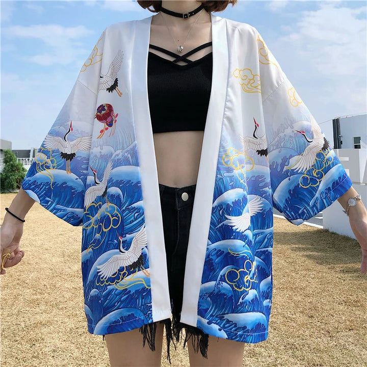 Women's Flowing Kimono Jacket