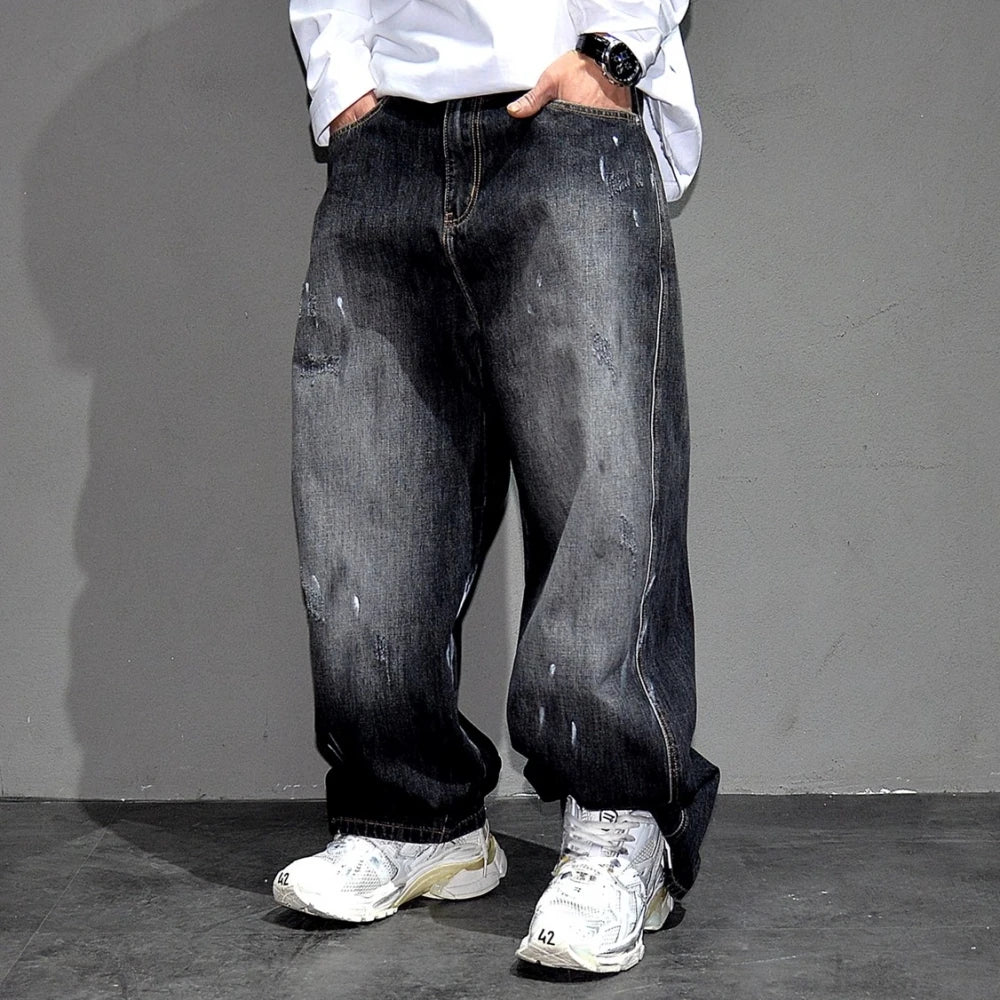 Baggy Japonais Délavé Homme tendance