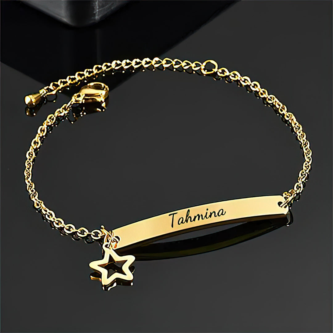 Bracelet Japonais Fin Personnalisé Etoile