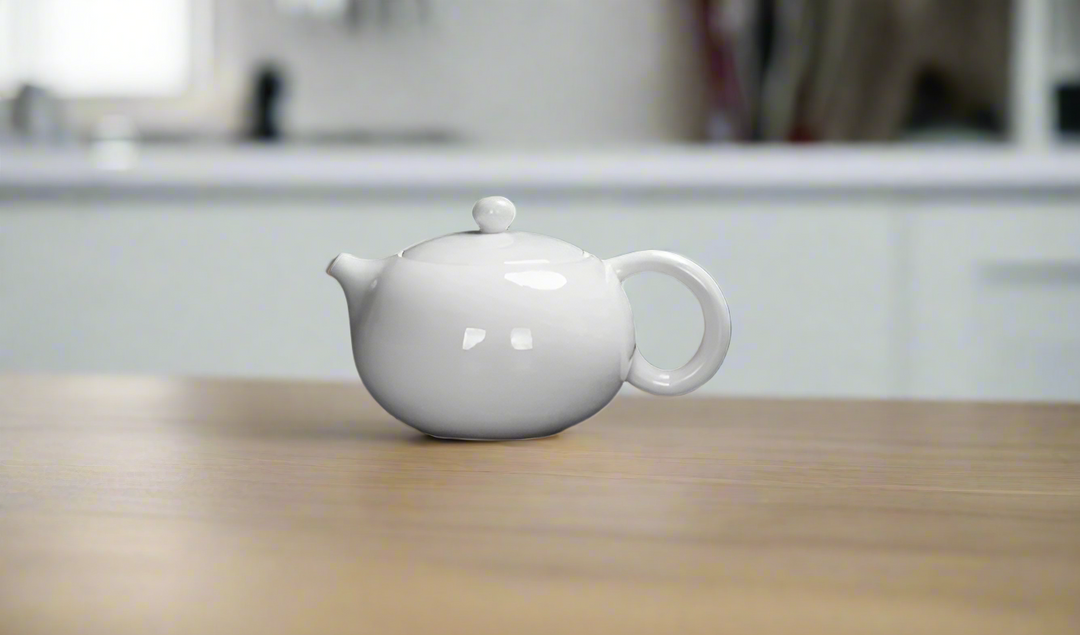 White Japanese Teapot