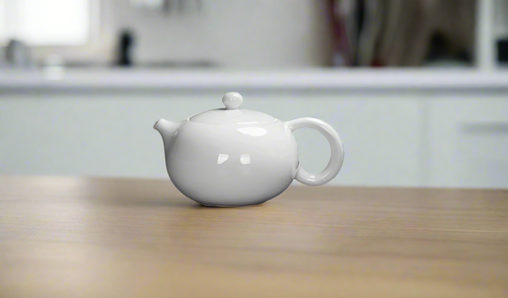 White Japanese Teapot