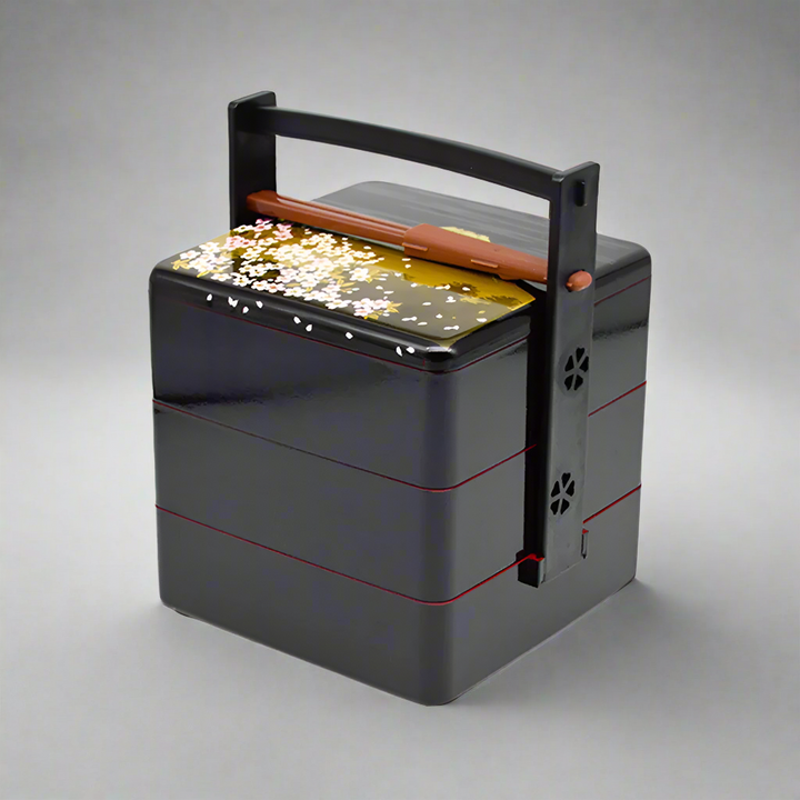 Bento-Lunchbox mit Fuji-Mountainbike