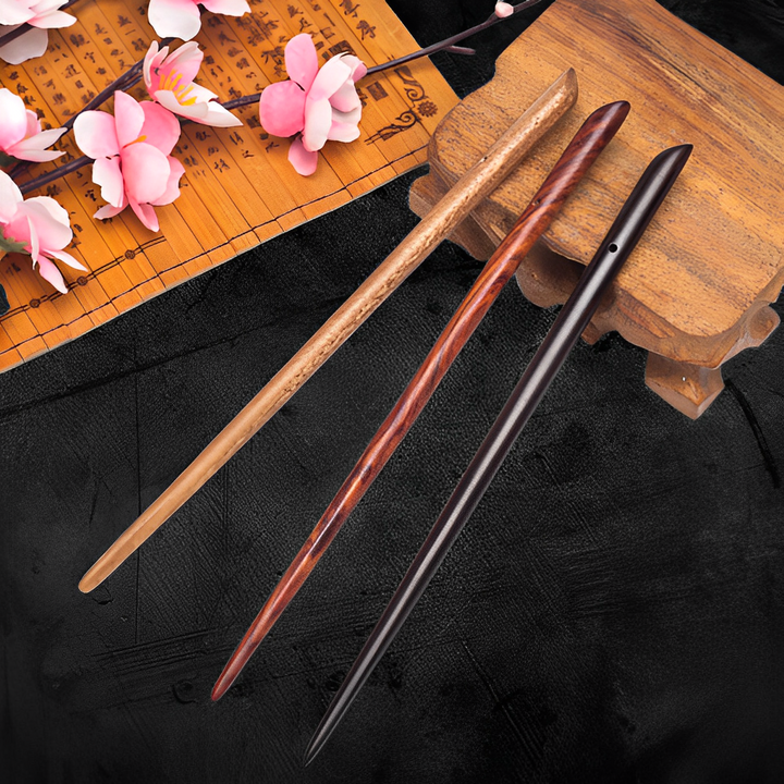 baguette cheveux japonaise marron