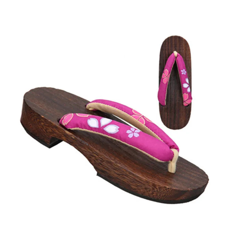 Geta Japonaise Fleurs Roses