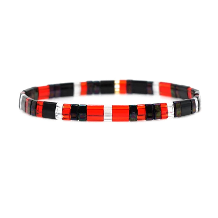 Tila glass bead Miyuki bracelet