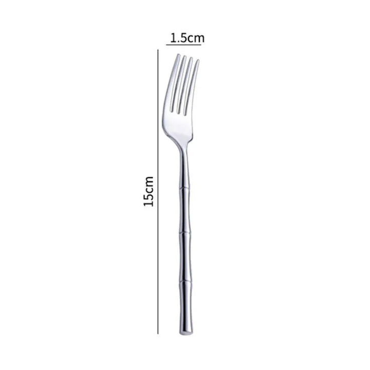 Couvert Japonais Inox style bambou