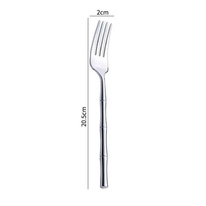 Couvert Japonais Inox style bambou