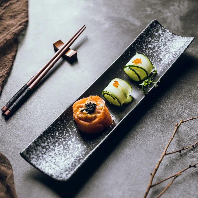 Long Japanese Sushi Plate