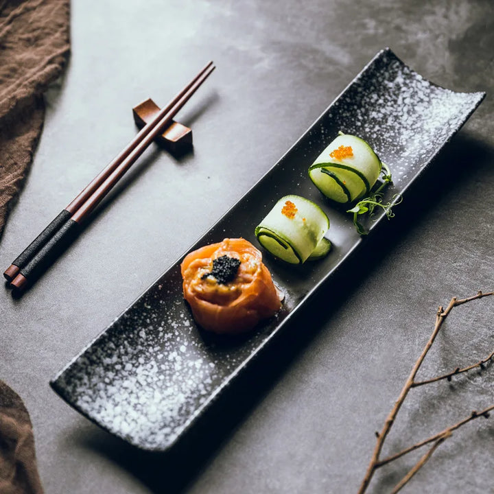 Long Japanese Sushi Plate