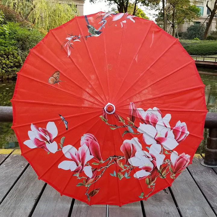 Ombrelle Japonaise Rouge à motif