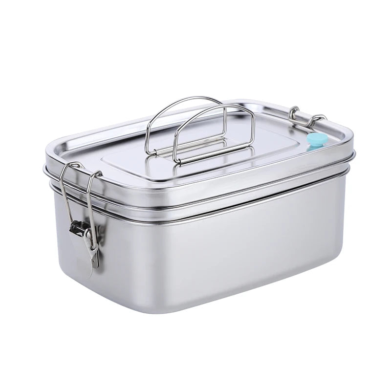 Boîte Bento Inox Coloré Argent
