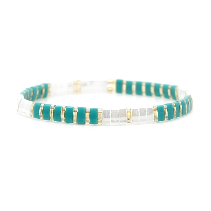 Bracelet miyuki bleu japonais