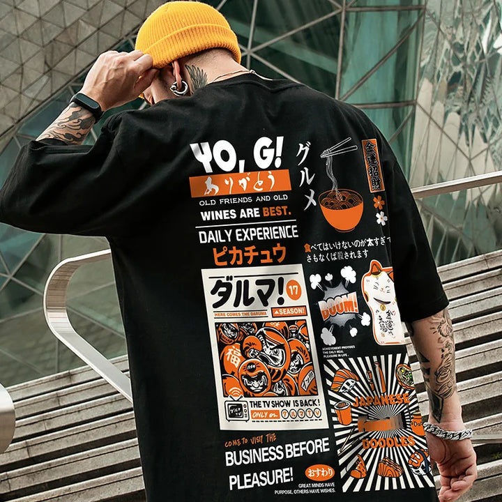 T-shirt Oversize Japonais haute qualité