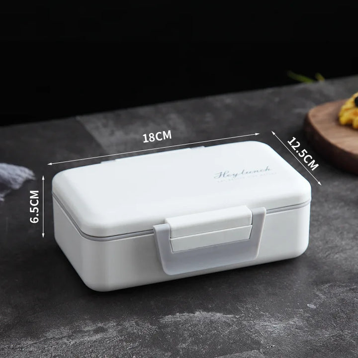 Bento Box Minimaliste Blanc Monocouche