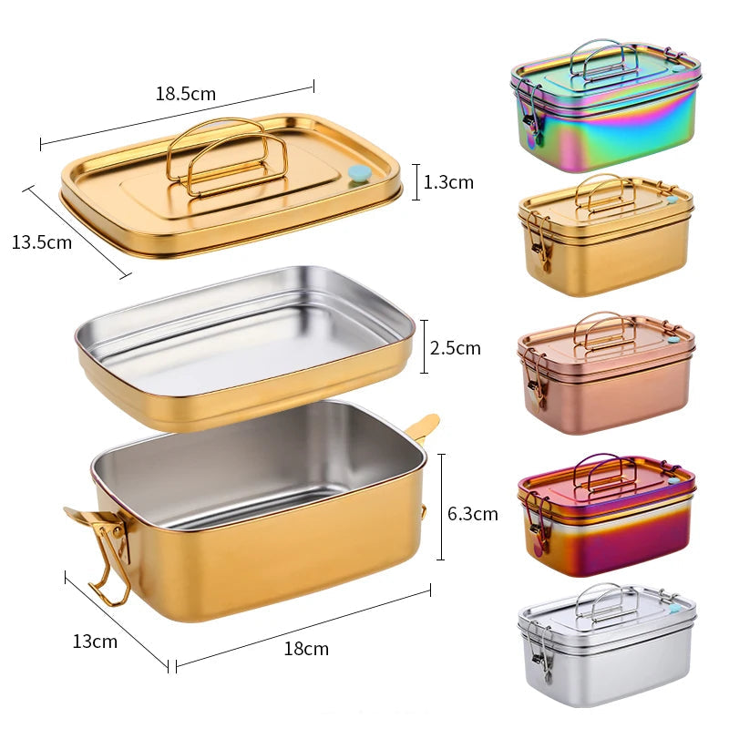 Colorful Stainless Steel Bento Box
