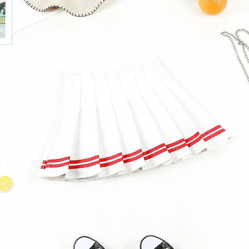 Jupe plissée japonaise blanche