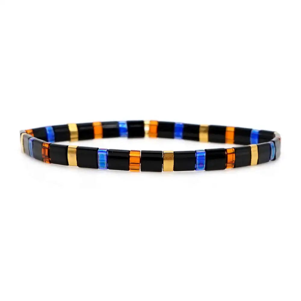 Bracelet miyuki noir japon