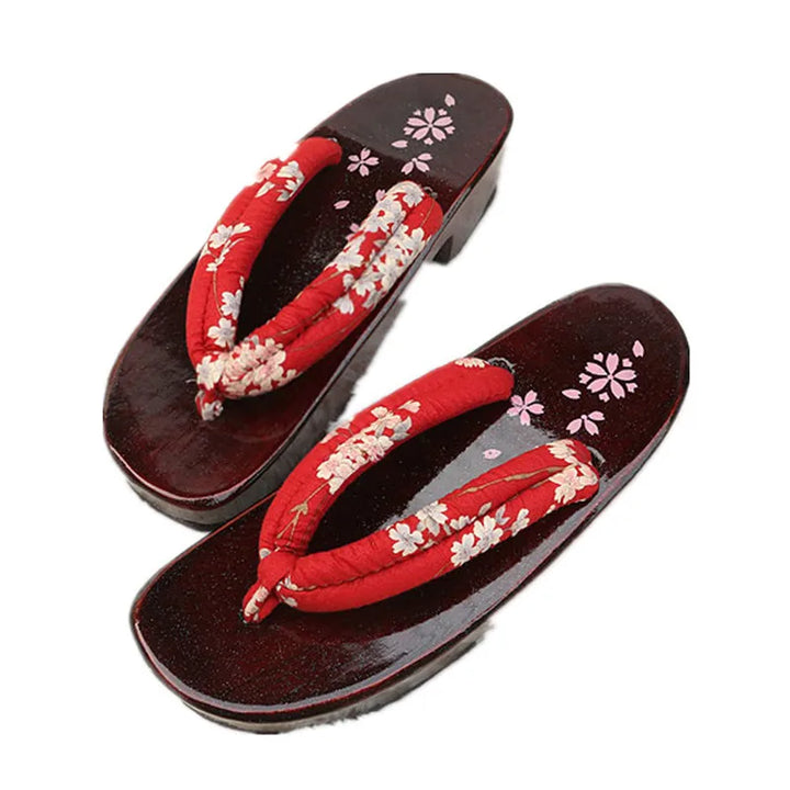 Geta Japonaise Moderne rouge