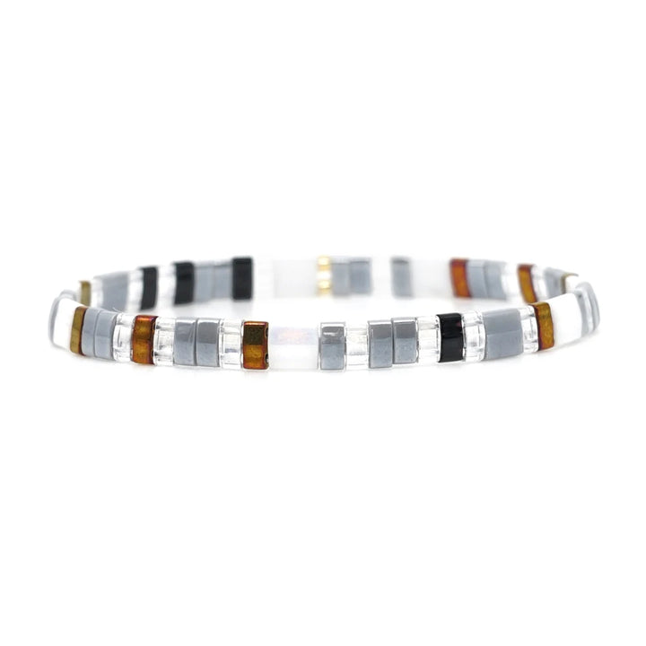 Tila glass bead Miyuki bracelet