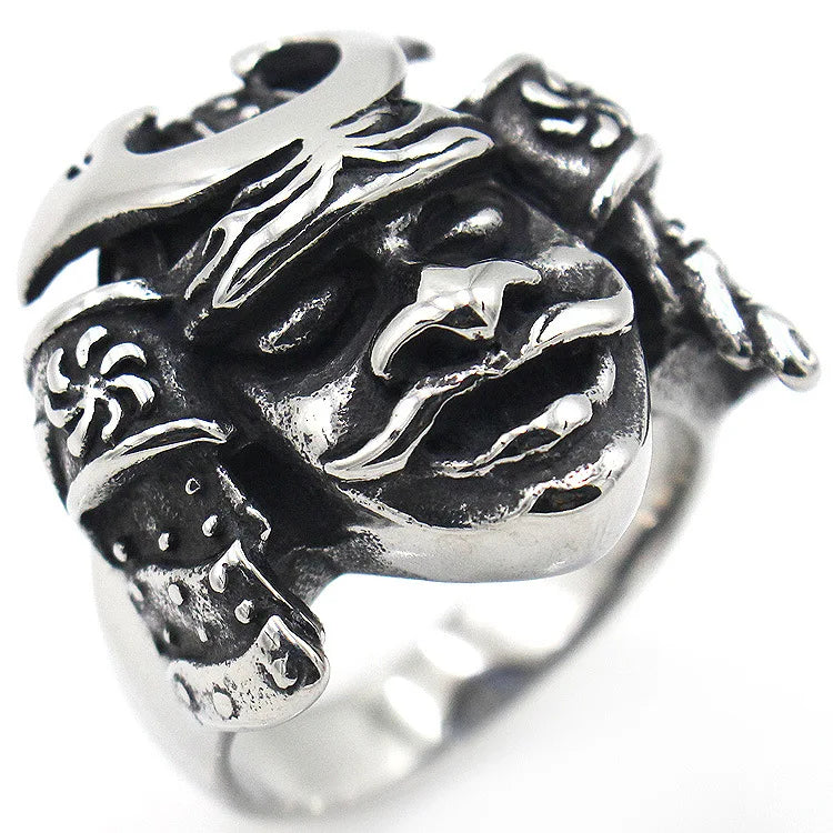 Bague samouraï en métal