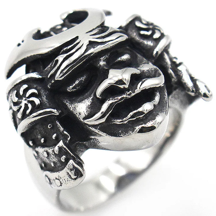 Bague samouraï en métal