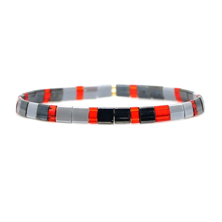 Tila glass bead Miyuki bracelet