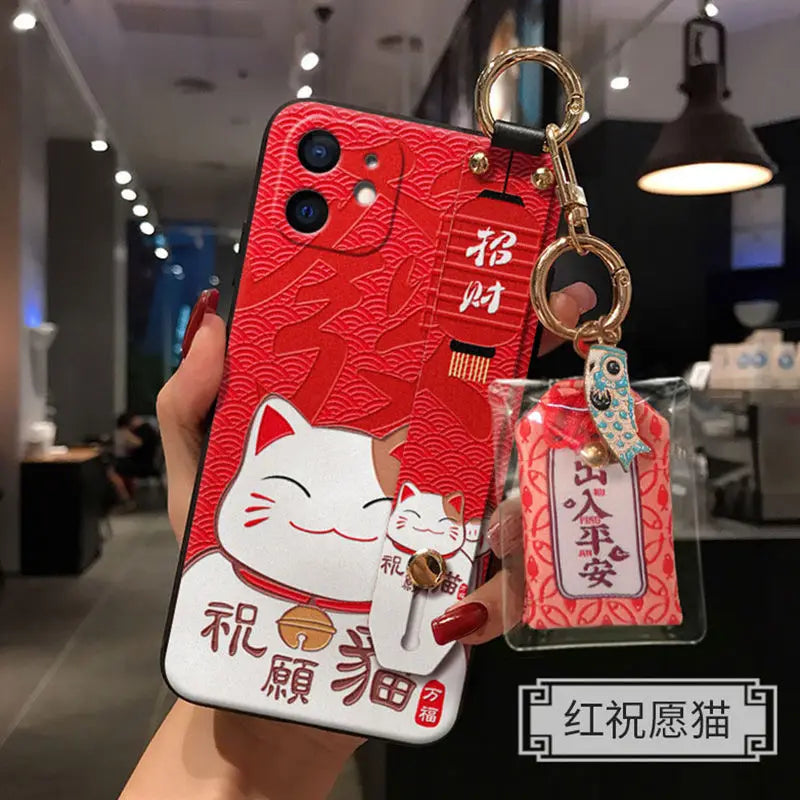 Coque de téléphone japonaise chat