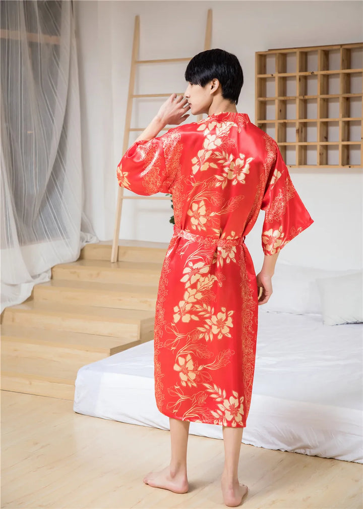 Kimono Satin Homme Léger