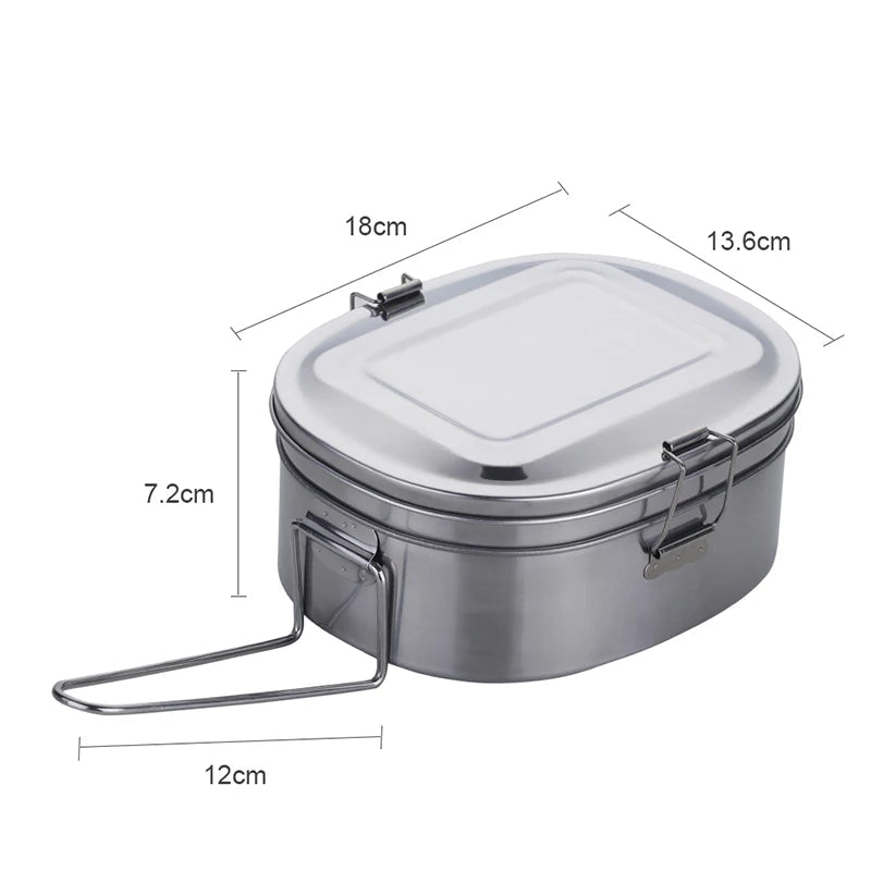 Boîte Bento Métallique Original Argent