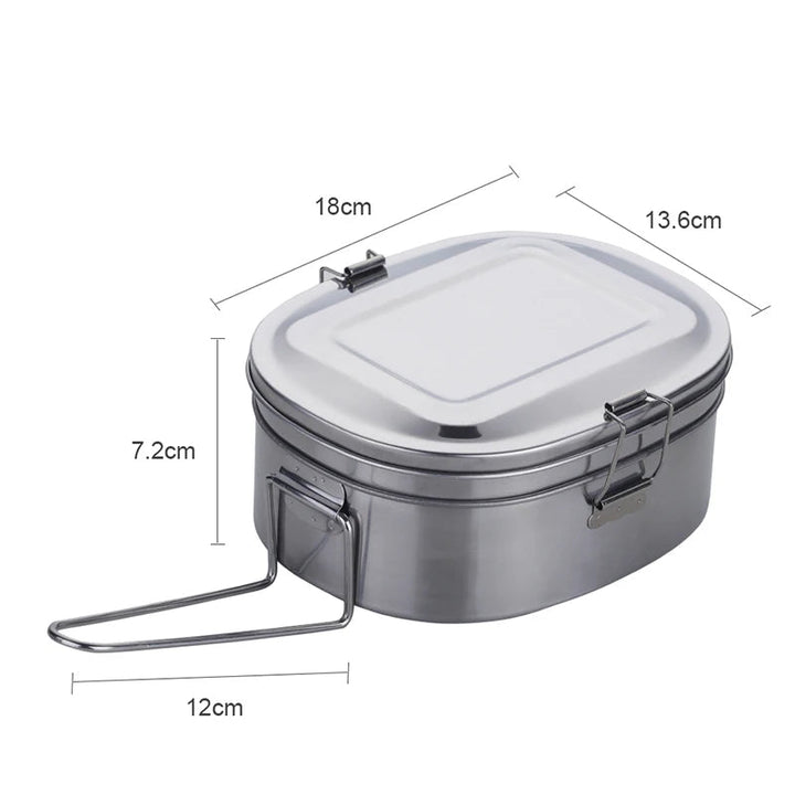 Boîte Bento Métallique Original Argent