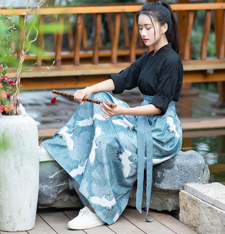 Robe Japonaise Grande Taille bleu
