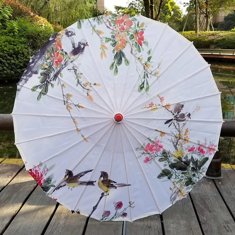 Parapluie Japonais Traditionnel YAMAMOTO YAGIBUSHI - Rouge, Papier & Bambou - Neuf Avec Étiquettes