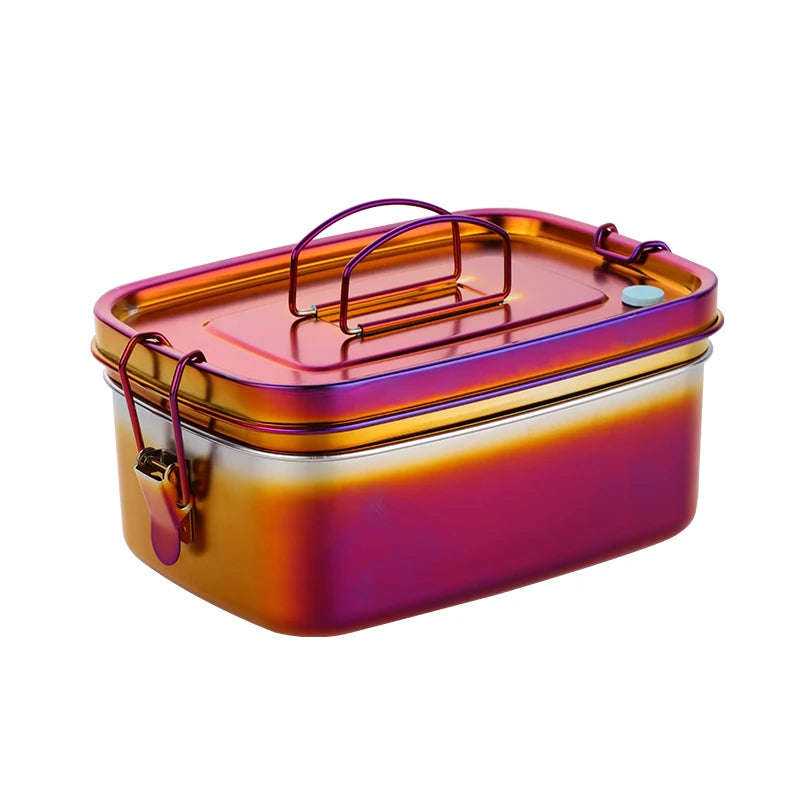 Boîte Bento Inox Coloré Arc-en-ciel