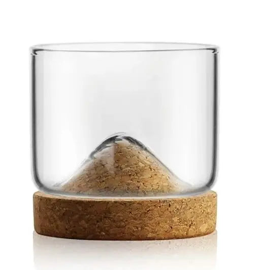Verre Japonais Base en Bois Délicats