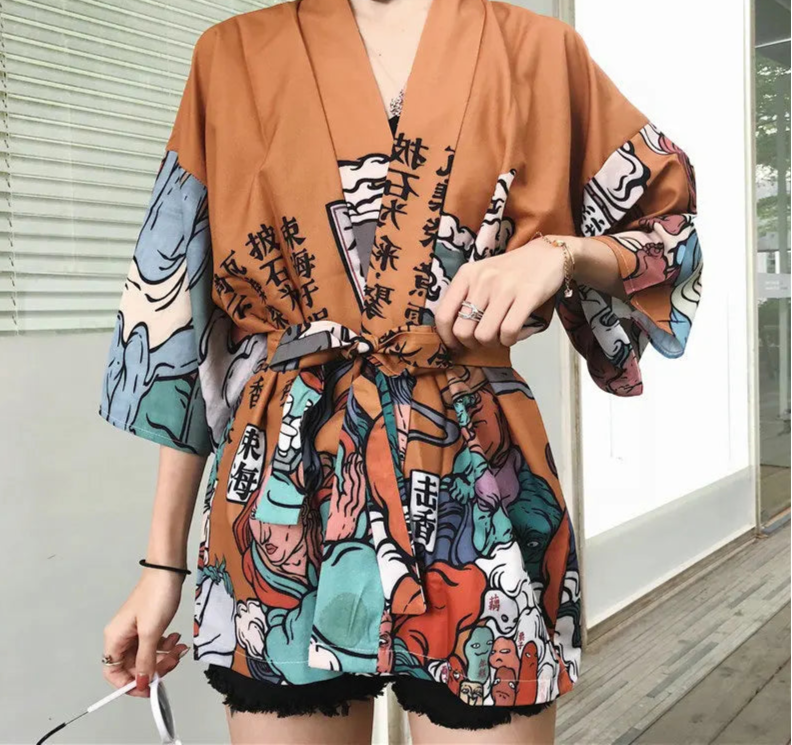 Veste Kimono Femme Motifs Japonais unique