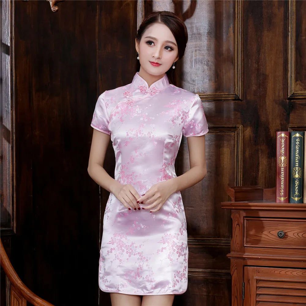 Robe Japonaise Courte rose