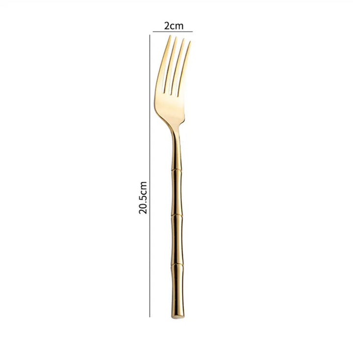Couvert Japonais Inox style bambou