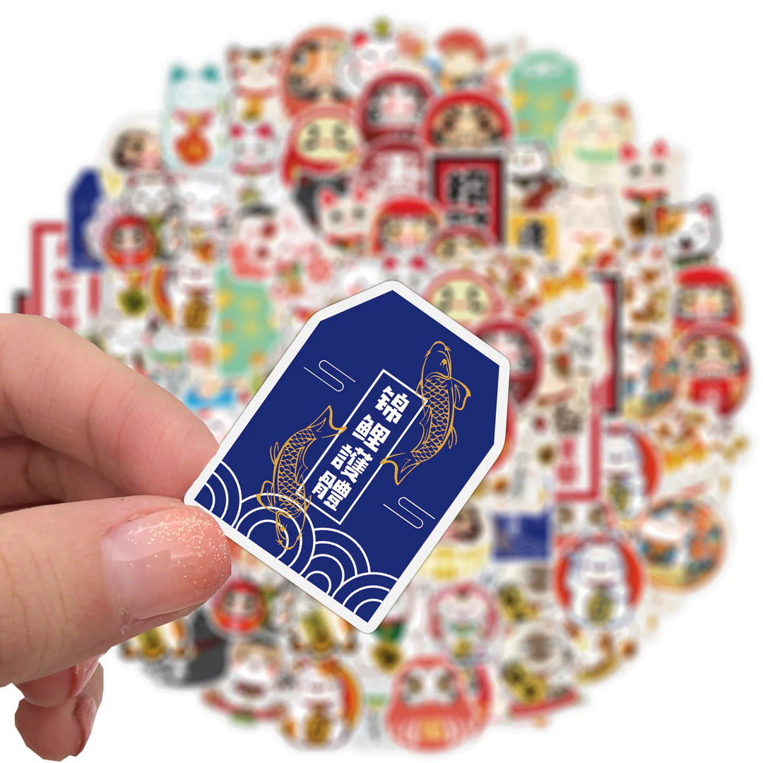Japanese Lucky Cat Stickers