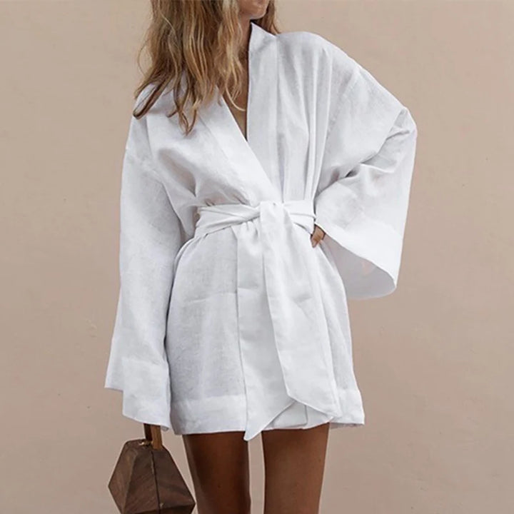 Veste Kimono Femme Chic blanc