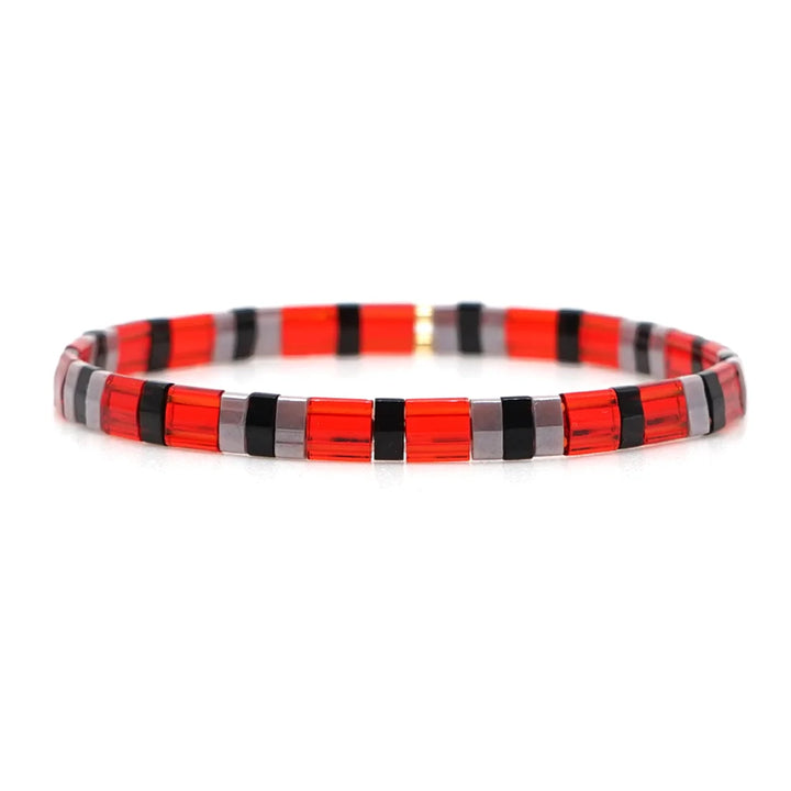 Tila glass bead Miyuki bracelet