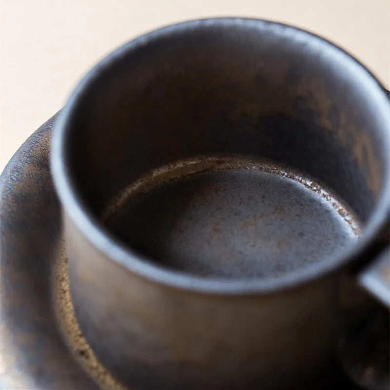 Tasse à café japonaise à plateau