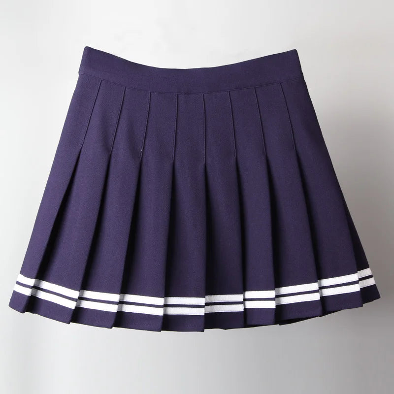 Jupe plissée japonaise bleu