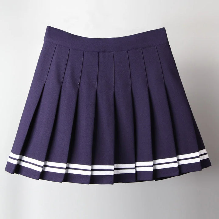 Jupe plissée japonaise bleu