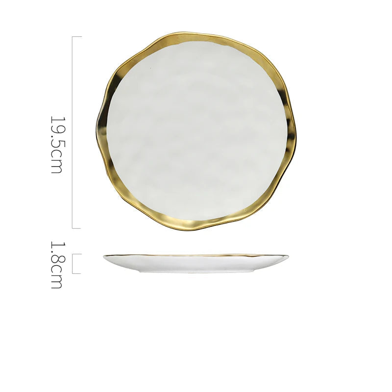 Assiette Japonaise Haut de Gamme Blanche