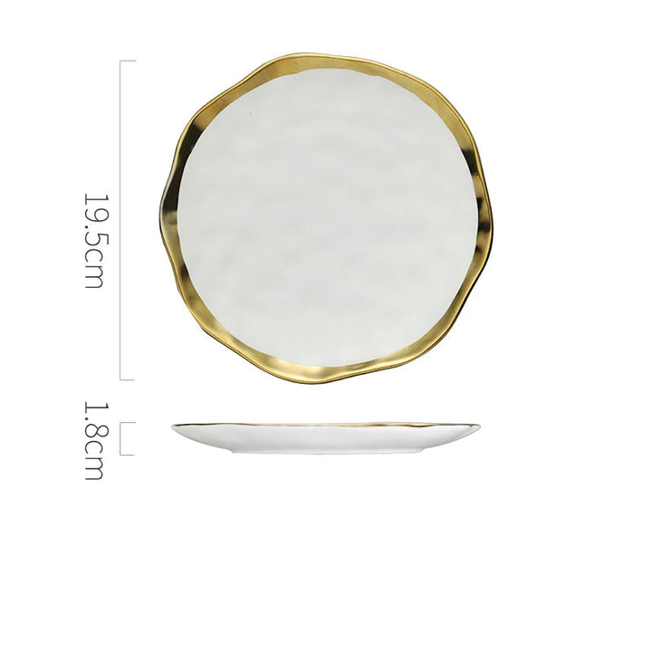 Assiette Japonaise Haut de Gamme Blanche