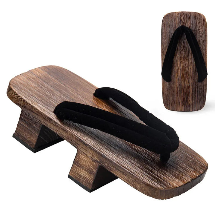 Chaussure geta marron