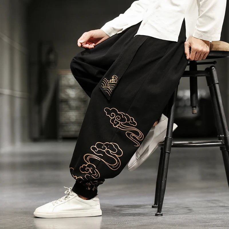 Pantalon Large Japonais Homme