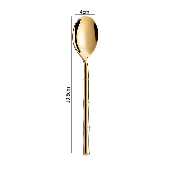 Couvert Japonais Inox style bambou