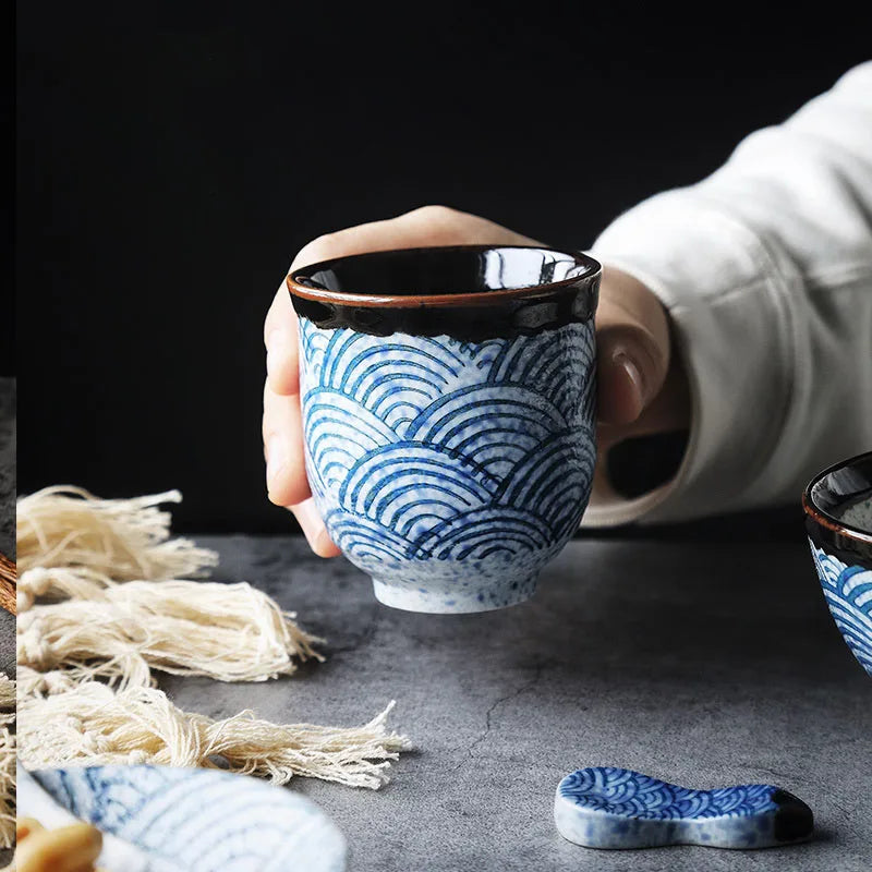 Tasse à thé en bois de paulownia gravée, tasse à thé de style japonais Tasse à thé en bois de paulownia gravée, tasse à thé de style japonais